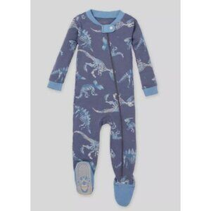 Burt's Bees Baby® Baby Boys' Dinosaur Snug Fit Footed Pajama - Dark Blue 12M